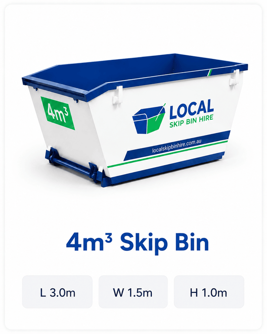 4m³ Skip Bin Hire — Central Coast & Newcastle