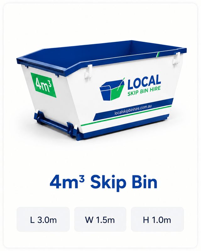 4m³ skip bin hire